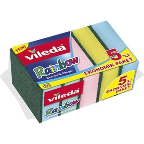 VİLEDA RAINBOW EKONOMIK SUNGER 5 ADET