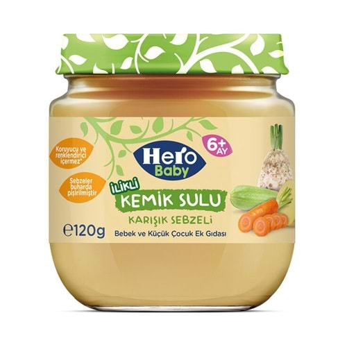 HERO BABY KEMIK SULU KAVANOZ MAMA 120 GR KAR.SEBZE