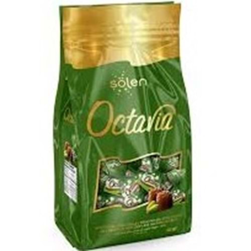 ŞÖLEN OCTAVİA ÇİKOLATA 825 G ANTEP FISTIKLI KREMA DOLGULU PİRİNÇ PATLAKLI SÜTLÜ
