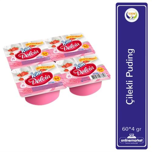 İÇİM DOLCIA PUDING 4X60 GR CILEKLI