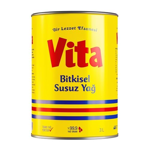 VİTA BITKISEL SUSUZ YAG 3 LT