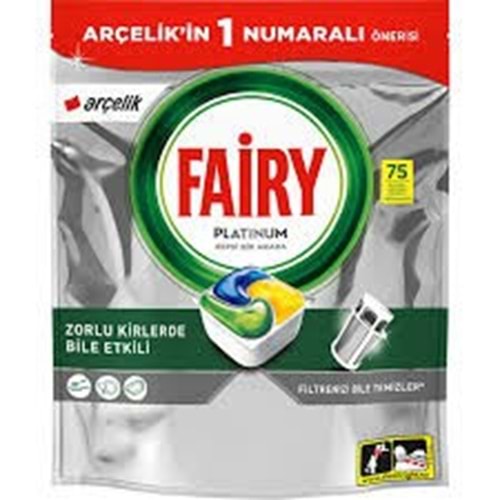 FAİRY PLATINUM BULAŞIK TABLETİ 75 ADET