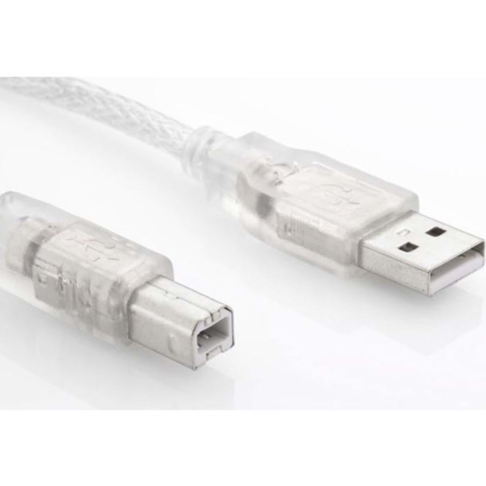 Emba S-Link Yazıcı Kablosu Usb Şeffaf 3 Mt Sl-U2003