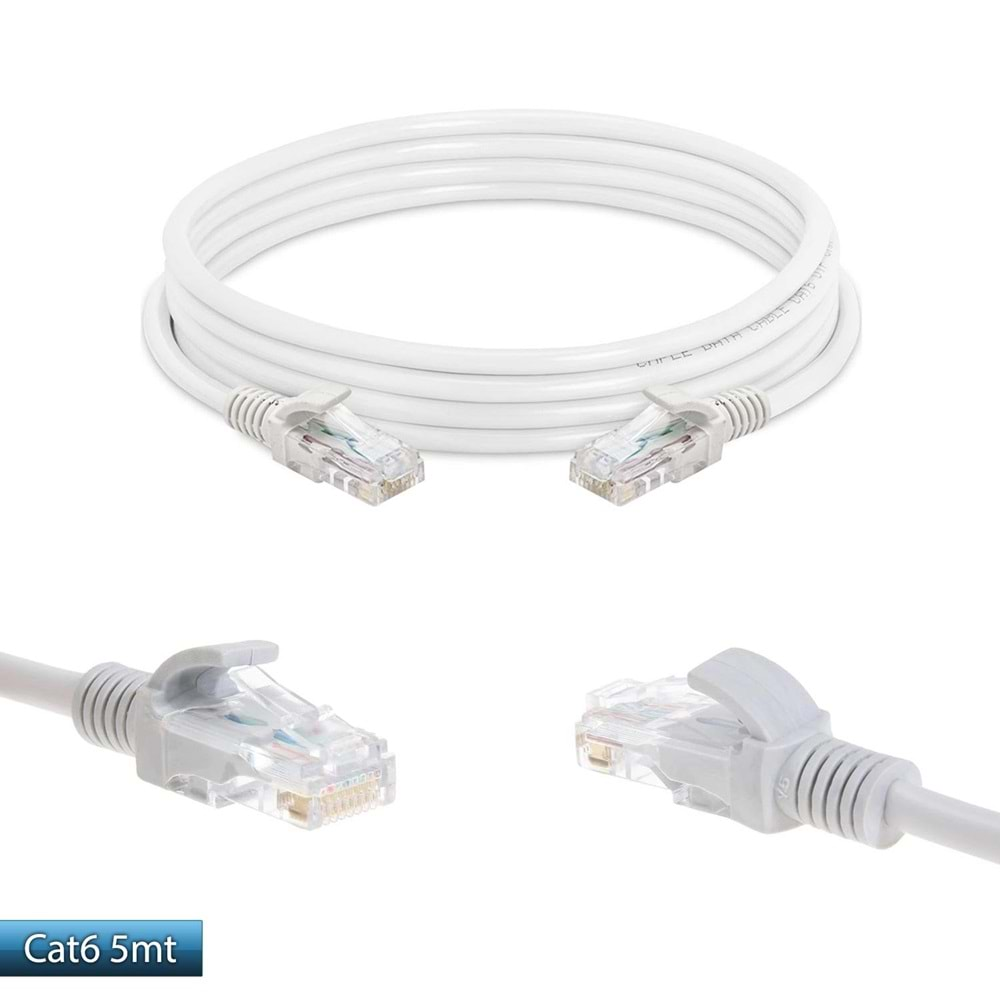 Cat6 Patch Network Ethernet Kablo - Polaxtor - 5 Mt