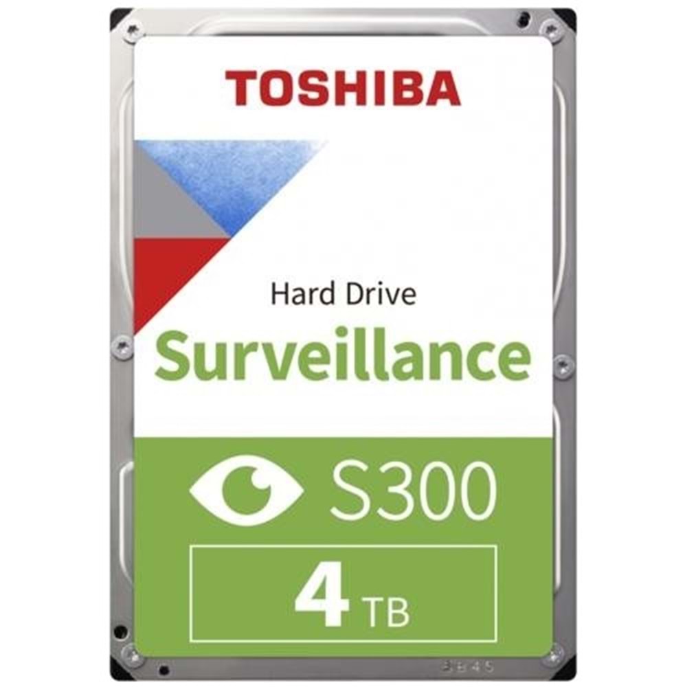 Toshiba S300 4Tb 5400Rpm 256Mb Sata (HDWT840UZSVA) | 7/24 Güvenlik Diski