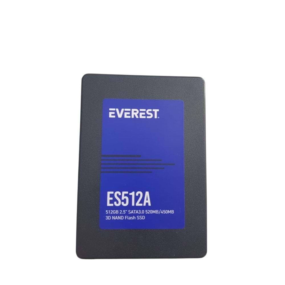 Everest Es512A 512Gb 2.5 Sata3.0 550Mb/460Mb 3D Nand Flash Ssd Disk