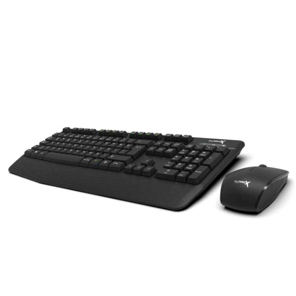 Turbox Workeys Office Usb Kablosuz 2.4Ghz Siyah Multimedya Standart Q Kablosuz Klavye Ve Mouse