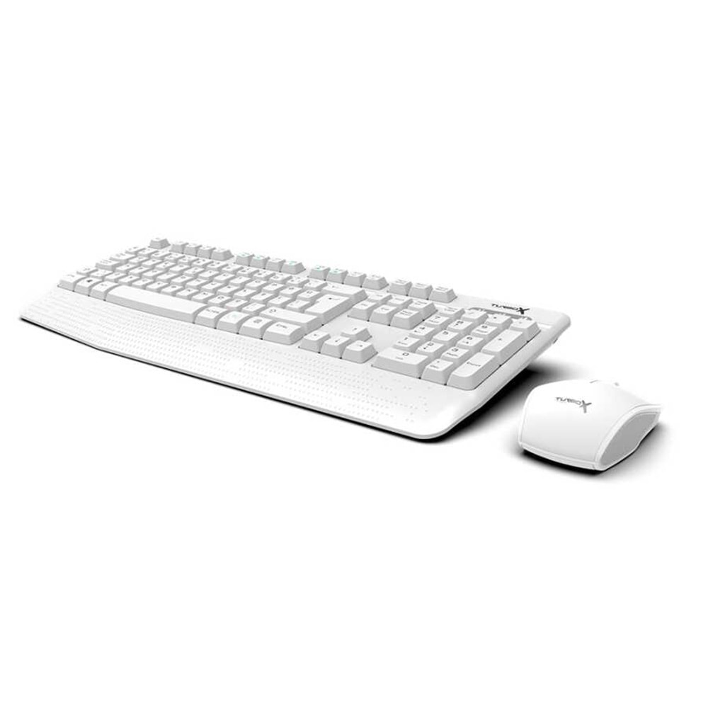 Turbox Workeys Office Usb Kablosuz 2.4Ghz Beyaz Multimedya Standart Q Kablosuz Klavye Ve Mouse