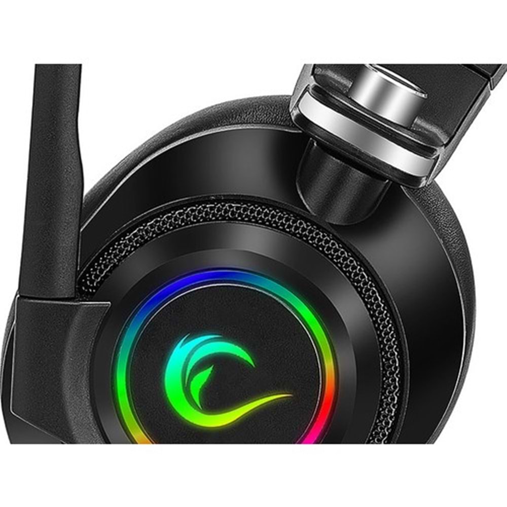 Rampage RM-K20 Amaze USB Gaming Kafa Bantlı 7.1 Noice Cancelling Mic RGB Ledli Oyuncu Mikrofonlu Kulaklık
