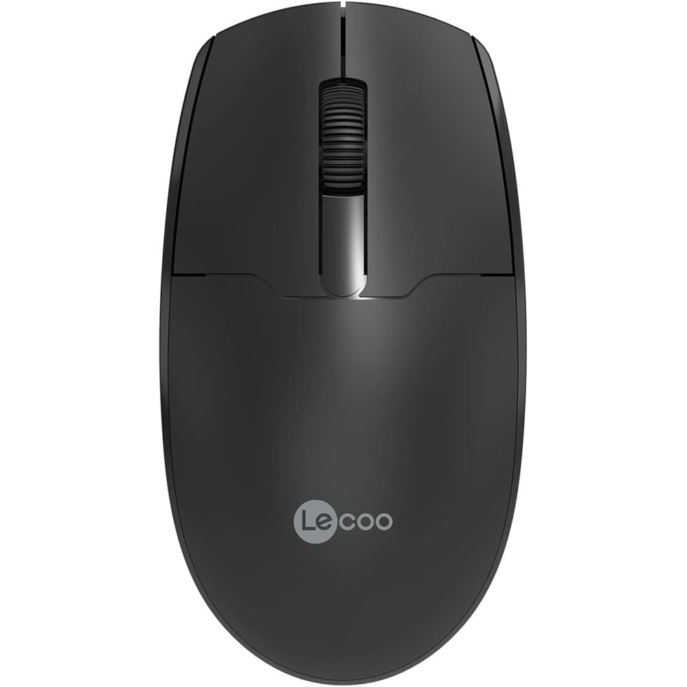 Lecoo Ws204 Nano Alıcılı Kablosuz 1200Dpi Siyah 3 Tuş Mouse