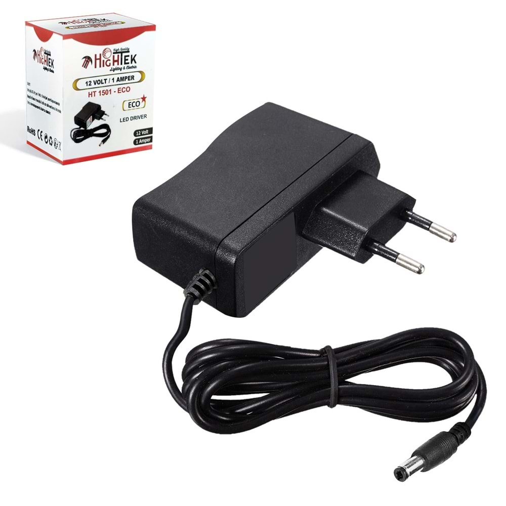 Hightek Ht-1501 Adaptör 12V 1A 5.5X2.5Mm