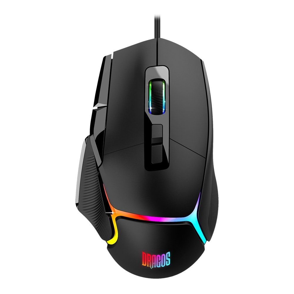 Dragos XM90 20000 DPI Usb Kablolu Siyah RGB Gaming Optik Mouse