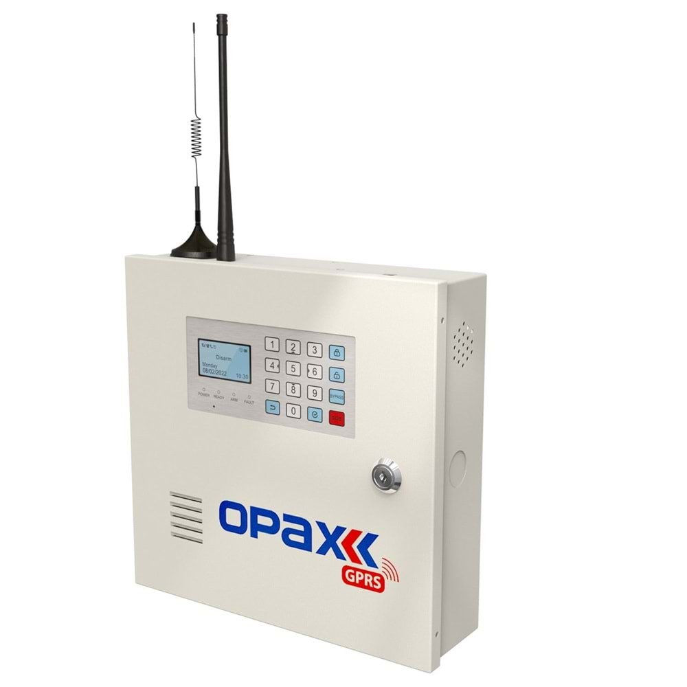 OPAX 2646 GPRS ALARM PANELİ AKÜ DAHİL (1 YIL AHM ÜCRETSİZ)