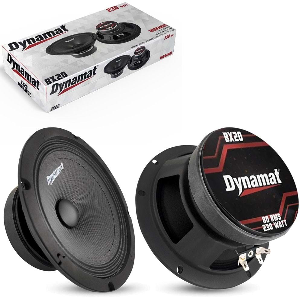 Dynamat Bx-20 Oto Midrange 20Cm 230 Watt 2 Adet