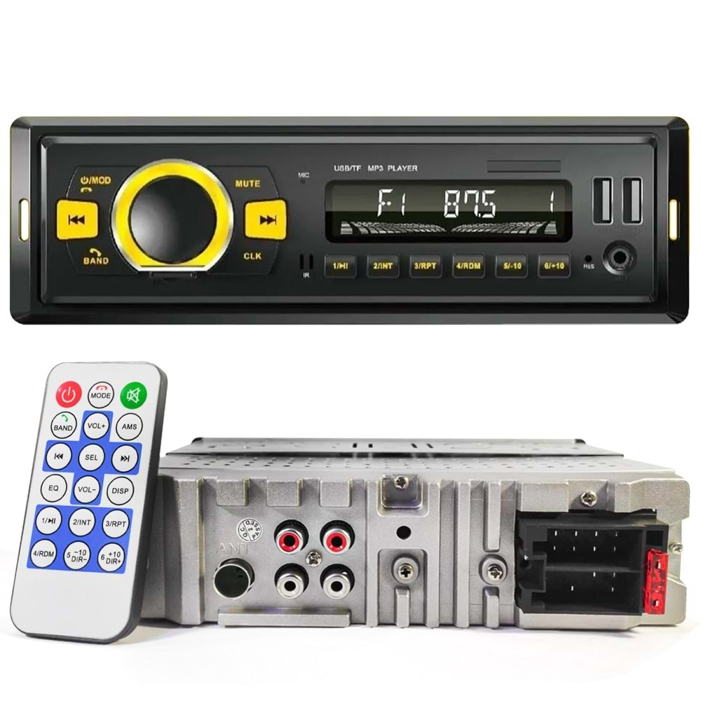 Navıgold Ds-482 Oto Teyp 4X55 Watt Bluetooth 2Xusb Sd Fm Aux