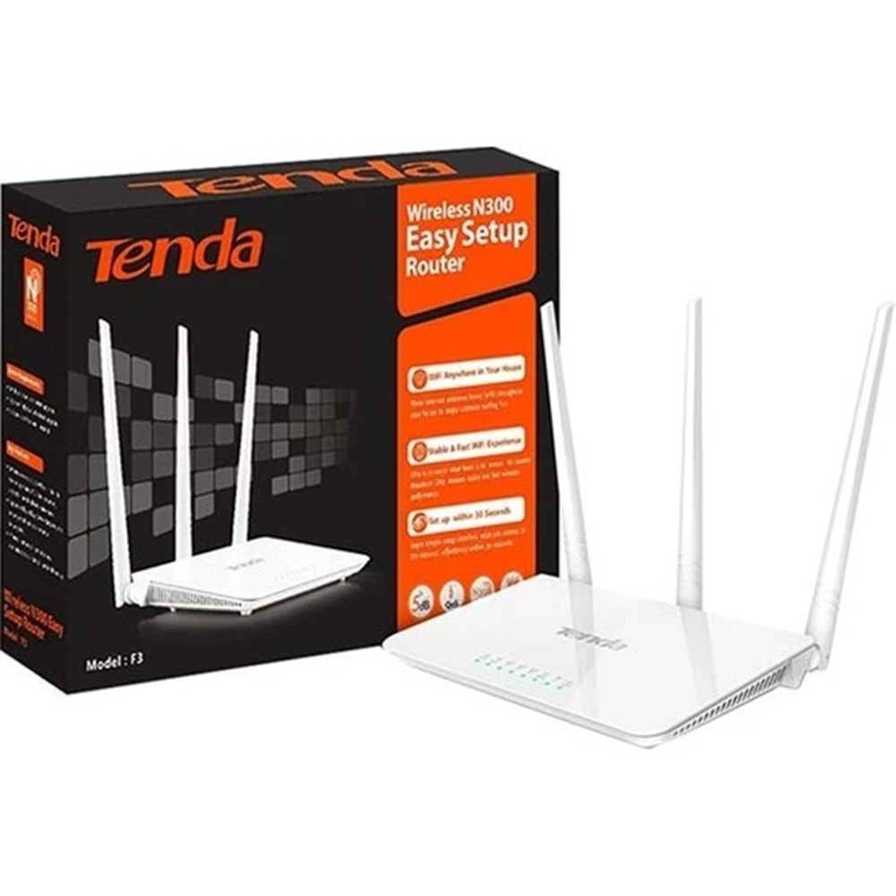 Tenda F3 4 Port Wifi-N 300Mbps Router