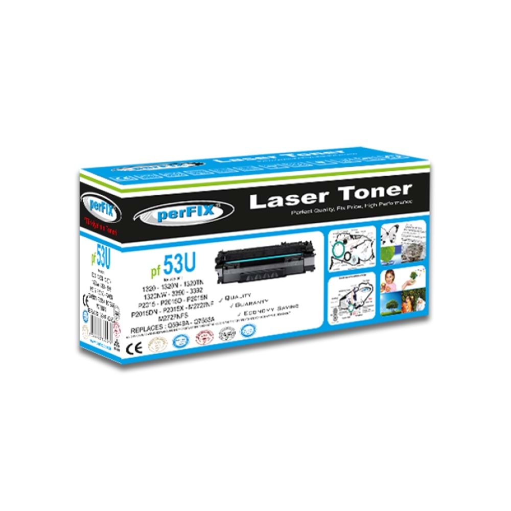 Pfx Pf 53U-53A-49A-Q7553A-Q5949A Unıversal Toner 3K