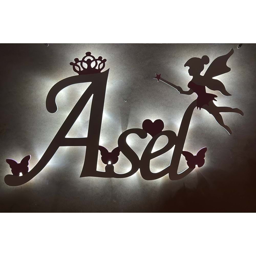 Gece Lambası Led li İsimli Model 80 X 50 CM Peri-1