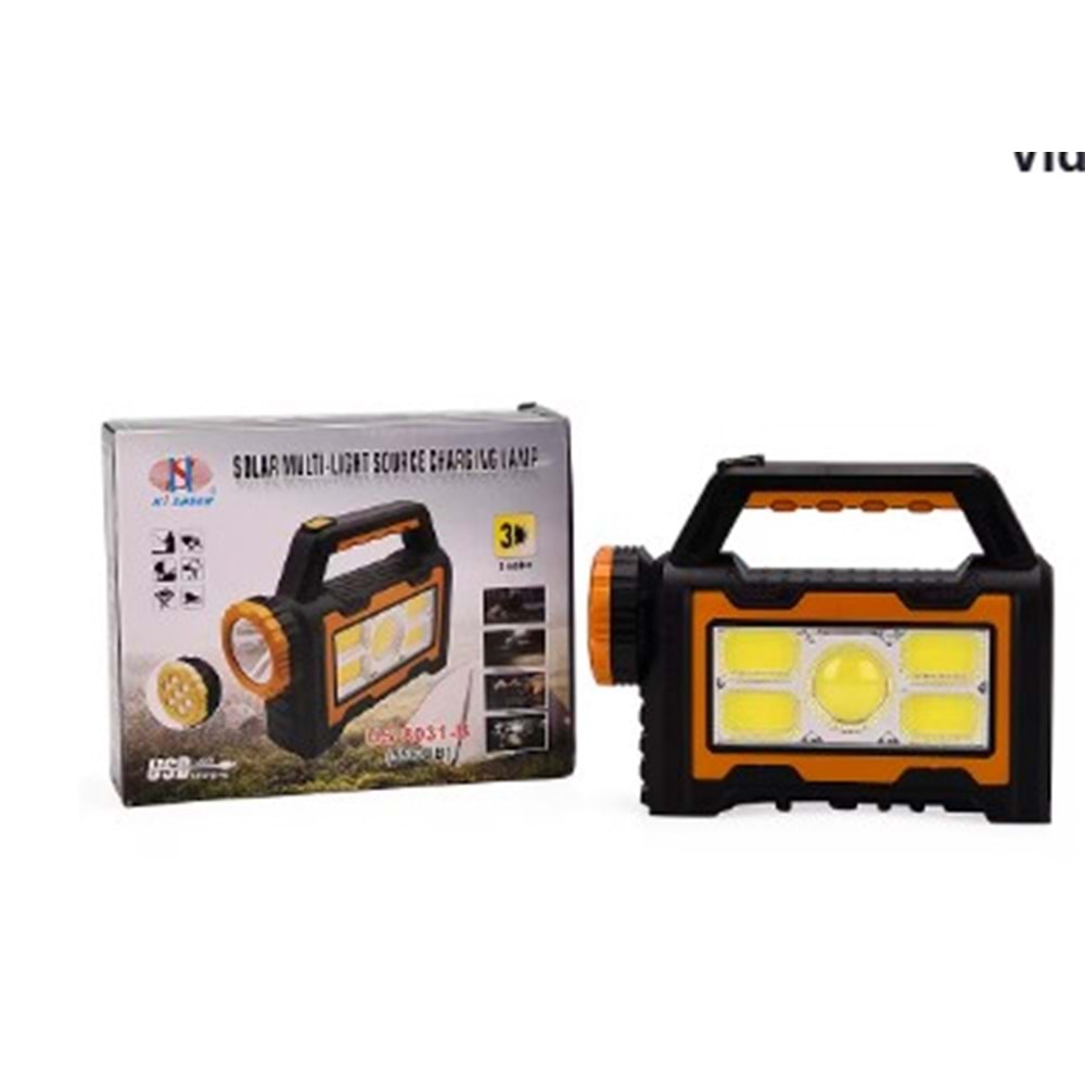 Solar Multi-Lıght source Chargıng Lamp HS-8031-A 40led