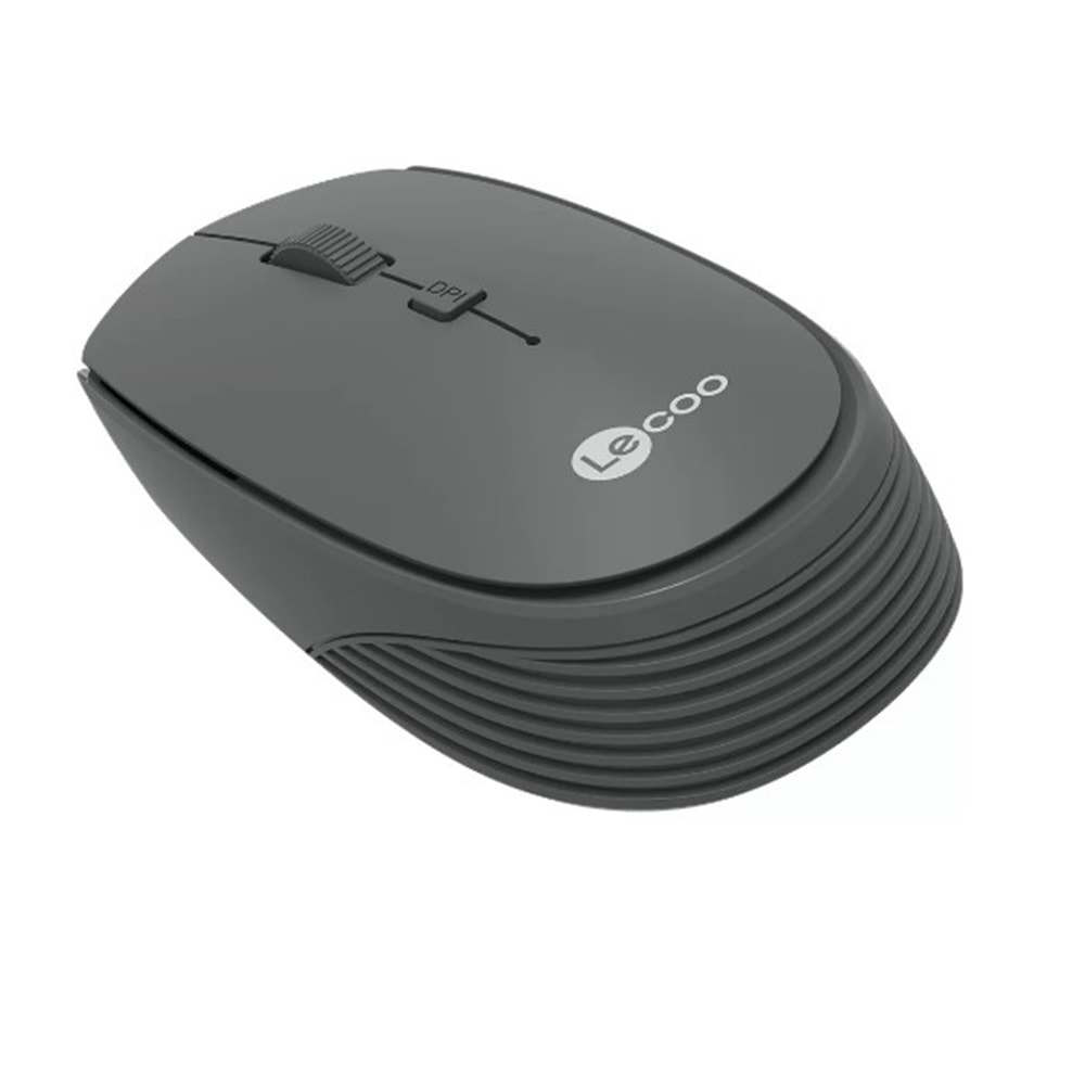 Lecoo WS202 Nano Alıcılı Kablosuz 1600dpi Gri 4 Tuş Mouse