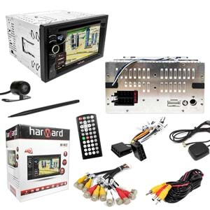 Harward Double Teyp 6.2 4X50W Mirrorlink Gps/Dvd/Bt/Usb/Sd/Fm/Aux Kameralı Hr-N622