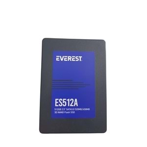 Everest Es512A 512Gb 2.5 Sata3.0 550Mb/460Mb 3D Nand Flash Ssd Disk