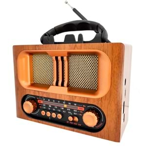 RADYO NOSTALJİ ŞARJLI PİLLİ BT/USB/SD/AUX/FM TELEFON STANDLI CAMERON CM-1965BT