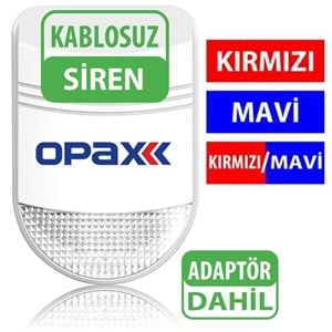 OPAX BGR-09 KABLOSUZ HARİCİ SİREN /MESAFE ARTIRICI /REPEATER ADAPTÖR DAHİL