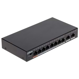 Dahua PFS3010-8ET-96-V2 8 Port X10/100 2GE Uplink 96W PoE Switch