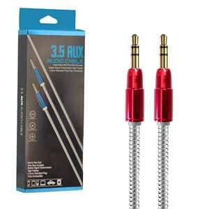 Aux Kablosu 3.5Mm Metal 1.2Mt Escom Xf-08