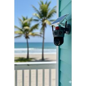 O-kam 6020 4G E Sim Özellikli Solar 10X Optik Zoom Kamera