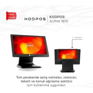 Kodpos Alpha 1870 18.5 Dokunmatik Pos İ7 7.Nesil 8gb Ram 128Gb Ssd