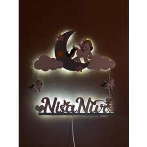 Sarkıt Model Gece Lambası Led li UNİCORN-1