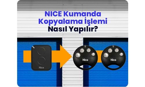 Nice Kumanda Kopyalama İşlemi (Tüm Kumandalar)