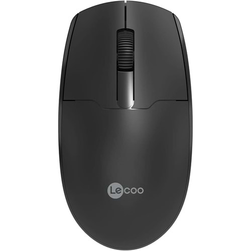 Lecoo Ws204 Nano Alıcılı Kablosuz 1200Dpi Siyah 3 Tuş Mouse