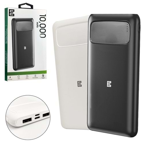 Powerbank 10000 Mah 2xusb Mıcro Type-C Girişli Escom P-27