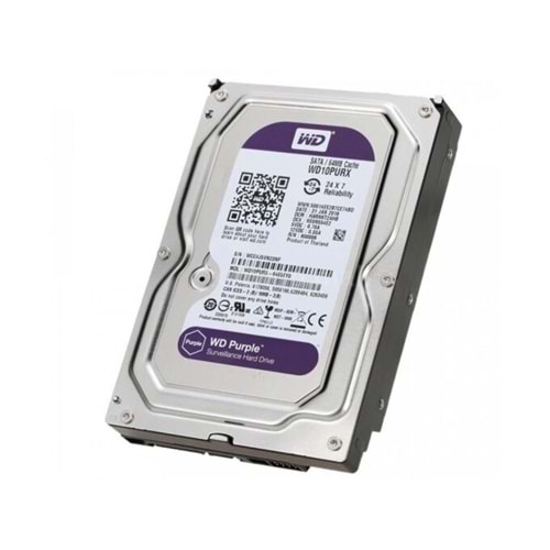 1 TB WD Purple 3.5 64MB 5400Rpm Sata3 (WD10PURZ) 7/24 Güvenlik Disk