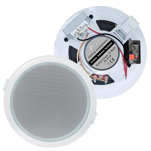 Alçıpan Tavan Hoparlör 13cm 10w Trafolu 100v Poke PK-013T