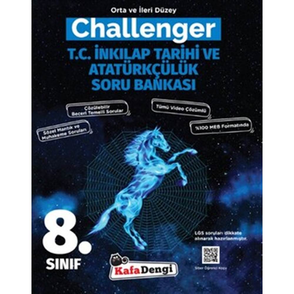 KafaDengi 8.Sınıf Challenger T.C. İnkılap Tarihi Soru Bankası (Tümü Video Çözümlü)