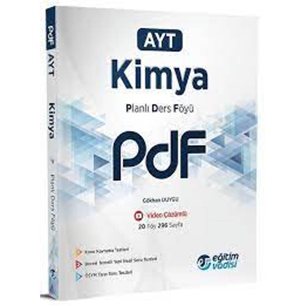 Eğitim Vadisi AYT Kimya Planlı Ders Föyü (PDF)