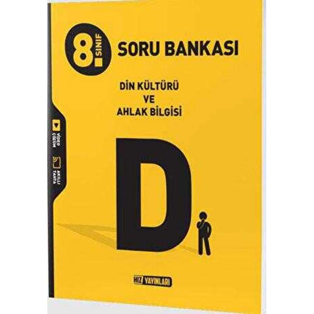 Hız Yayınları 8. Sınıf Din Kültürü ve Ahlak Bilgisi Soru Bankası