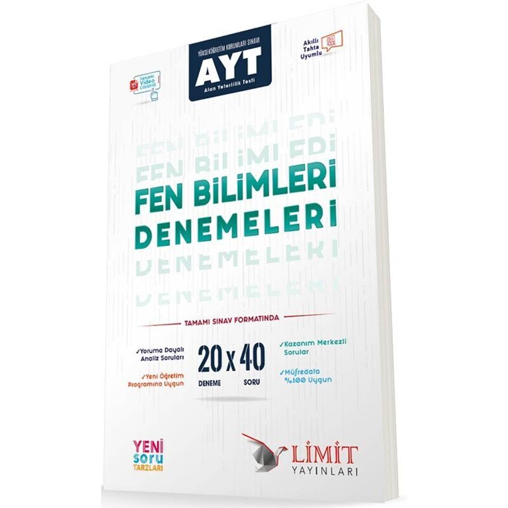 LİMİT AYT 20'Lİ FEN BİLİMLERİ DENEMELERİ