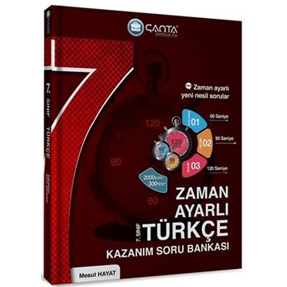 Çanta 7. Sınıf Türkçe Zaman Ayarlı Kazanım Soru Bankası