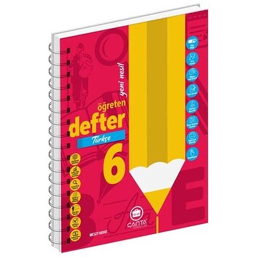 Çanta 6. Sınıf Türkçe Öğreten Defter