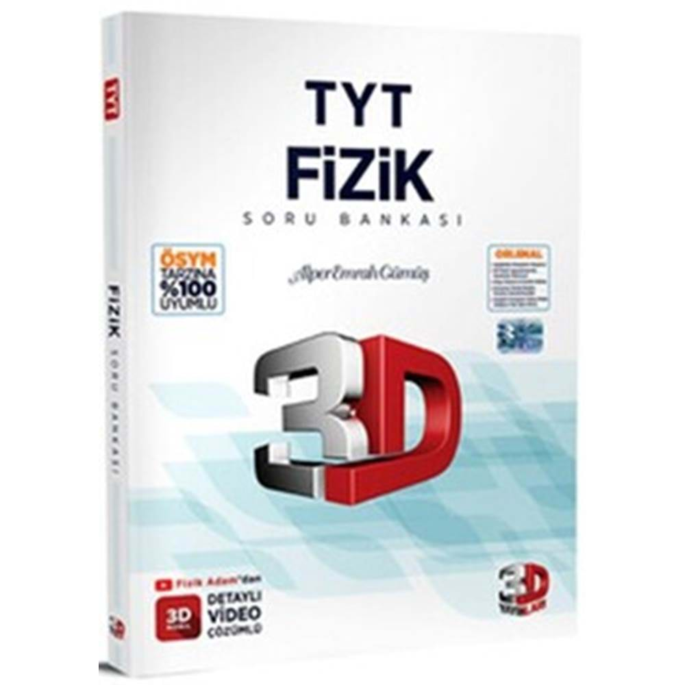 3D Yayınları TYT Fizik Tamamı Video Çözümlü Soru Bankası