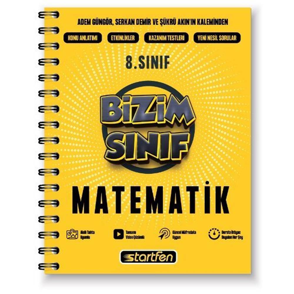 8. SINIF BİZİM SINIF MATEMATİK ETKİNLİKLİ SORU BANKASI