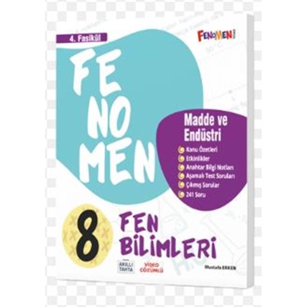 FENOMEN 8 FEN BİLİMLERİ 4.FASİKÜL (MADDE VE ENDÜSTRİ)