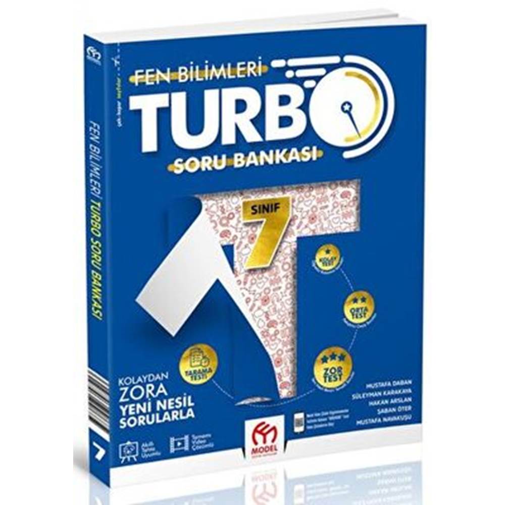 Model 7.Sınıf Turbo Fen Bilimleri Soru Bankası