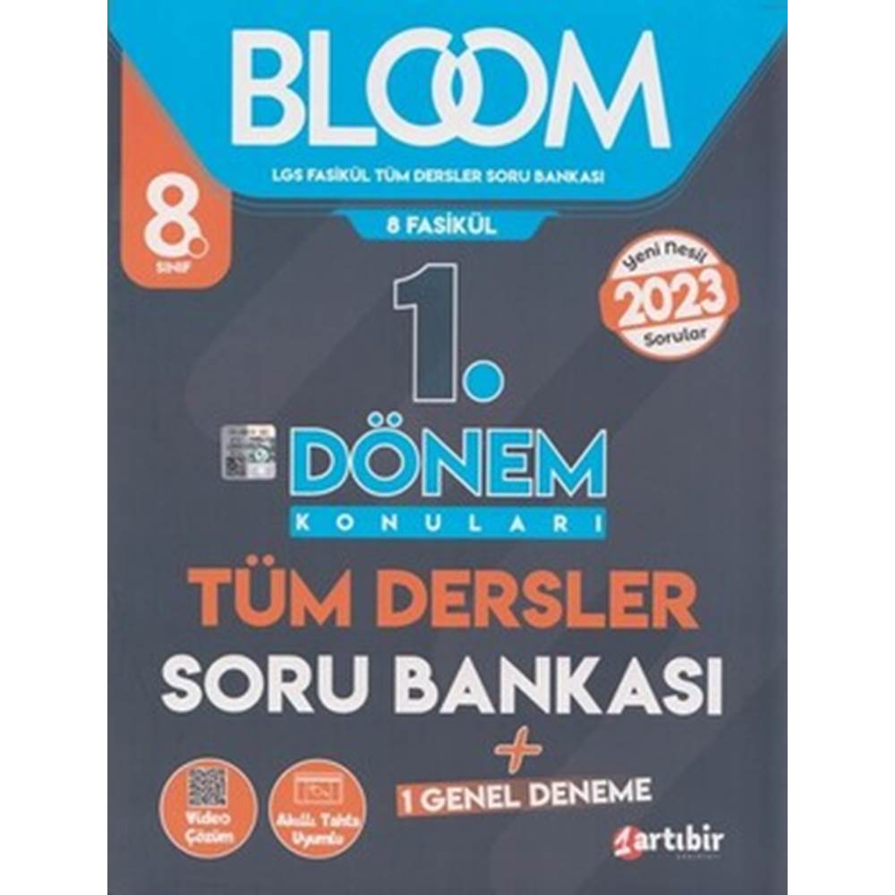 ARTIBİR 8. SINIF BLOOM 1. DÖNEM KONULARI TÜM DERSLER SORU BANKASI