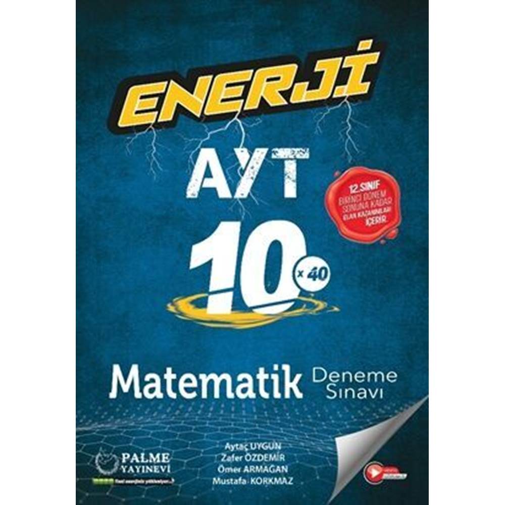PALME YKS 1.DÖNEM AYT ENERJİ MATEMATİK 10 X 40 DENEME SINAVI